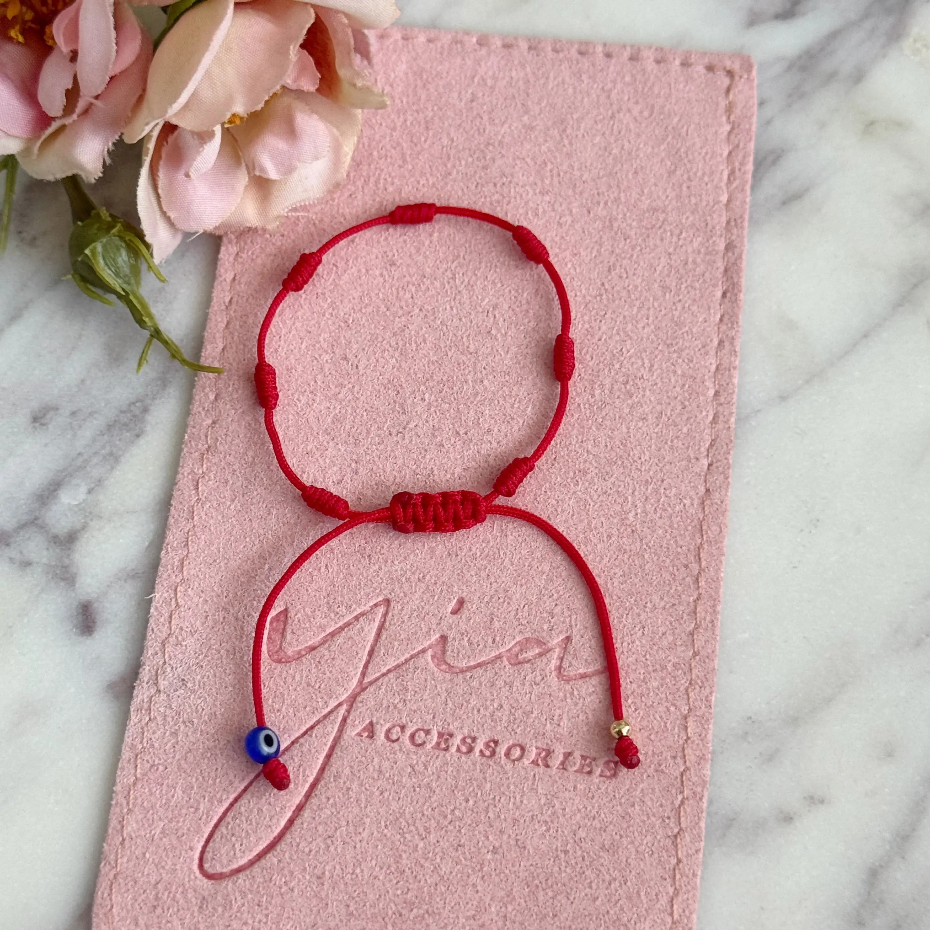 Newborn (0-3 Months) 7-Knot String Bracelet - Gold-Plated Bracelets Jewelry, Handmade Adjustable Newborn Accessory with Gold-Plated Bead, Evil Eye Protection Amulet for All Occasions, Braided Bracelet, Bracelets Accessories