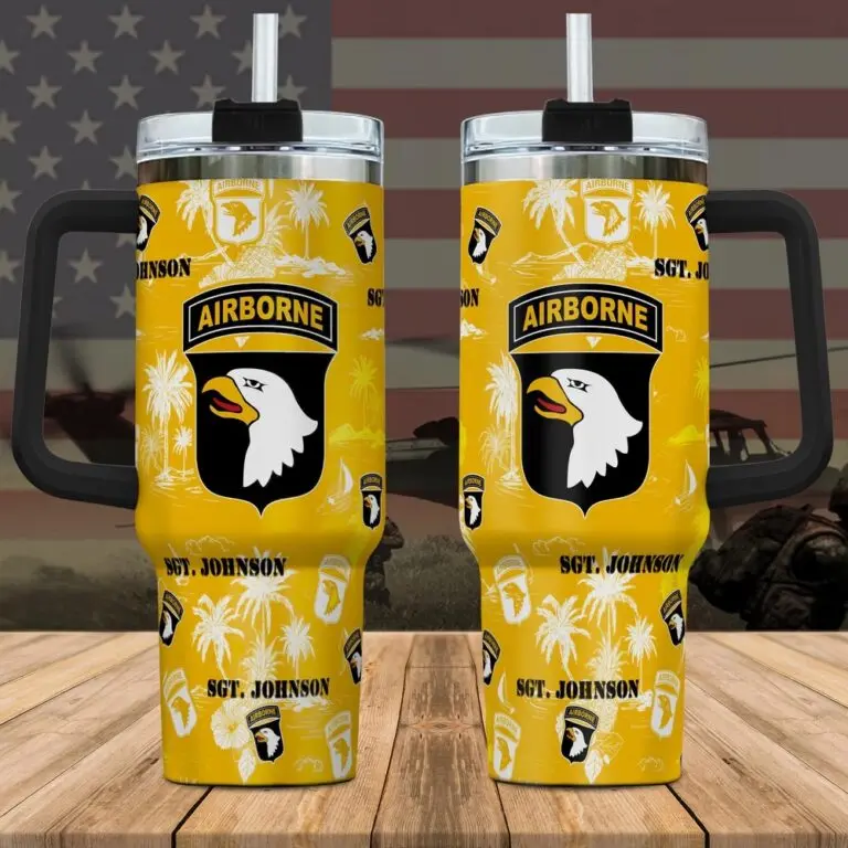 Us Army Veteran Custom US Army 40oz Tumbler Gifts For Men, Personalized Military Army 40 oz Tumbler, Cool Tumbler, Thanks Giving Gift, Chritsmas Tumbler
