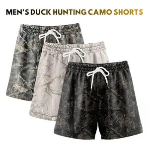 Duck Hunting Camo Shorts  - 5 Inch Inseam Camo Mesh Design for Men & Women Ideal Gym Wear & Gifts Breathable & Comfortable