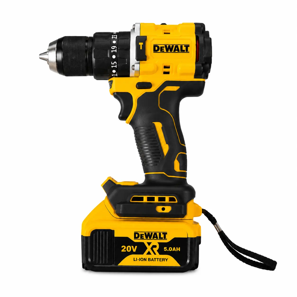 ()DEWALT Yellow Cordless Drill Set, Drilling and Screwdriving, Durable Metal and Engineering Plastic, Powerful Portable Power Tool Kit for Home Repair, Woodworking, Furniture Assembly, Wall Installation, and DIY Projects