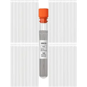 VONEEDL 100 PCS Straight Fine Beading Needles Size 11 - Diameter 0.4 mm