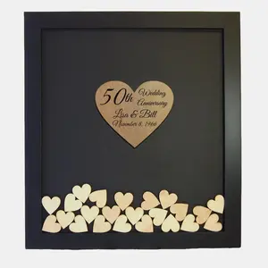 50th Wedding Anniversary Guest Book Frame