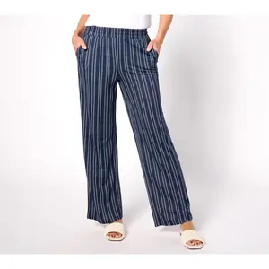 Belle by Kim Gravel Pet Cabana Knit Twin Stripe Resort Pants