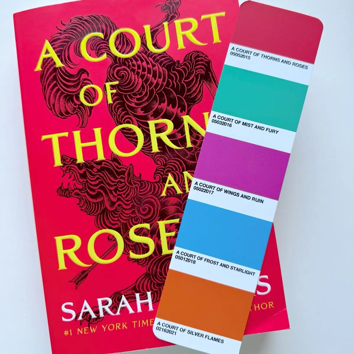 ACOTAR Series Color Swatch Bookmark