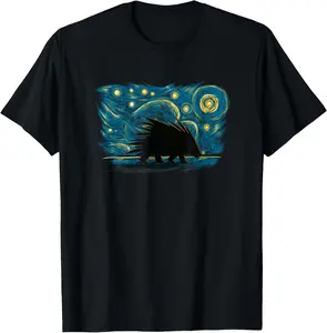 Retro Vintage Style Porcupine T-Shirt