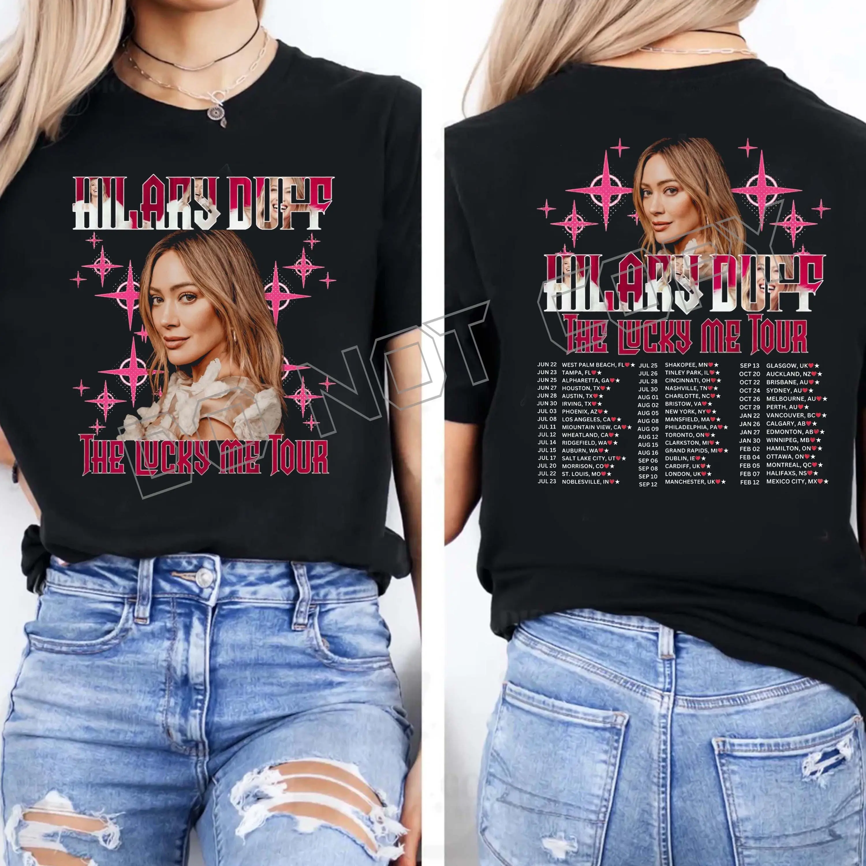 Hilary Duff The Lucky Me Tour 2026 T-Shirt, Gift For Fan