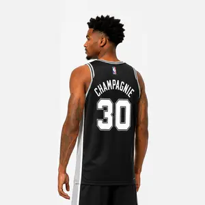 Champagnie #30 Finals San Antonio Basketball Fan Mesh Tank Top, Streetwear Sports Jersey