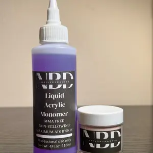 NBD Liquid Acrylic Monomer & Nude Powder Combo Kit Limited Edition for Nail Art Beginners High-Quality Acrylics Set
