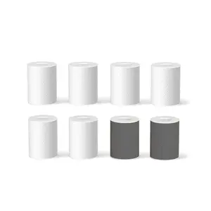 Frizzlife FF1080 Faucet Extender 8pcs Replacement Cartridge, 2pcs Carbon Fiber and 6pcs PP Cotton Filter for FF1080, FF1080-EX, FF1440 Sink Faucet Water Filter