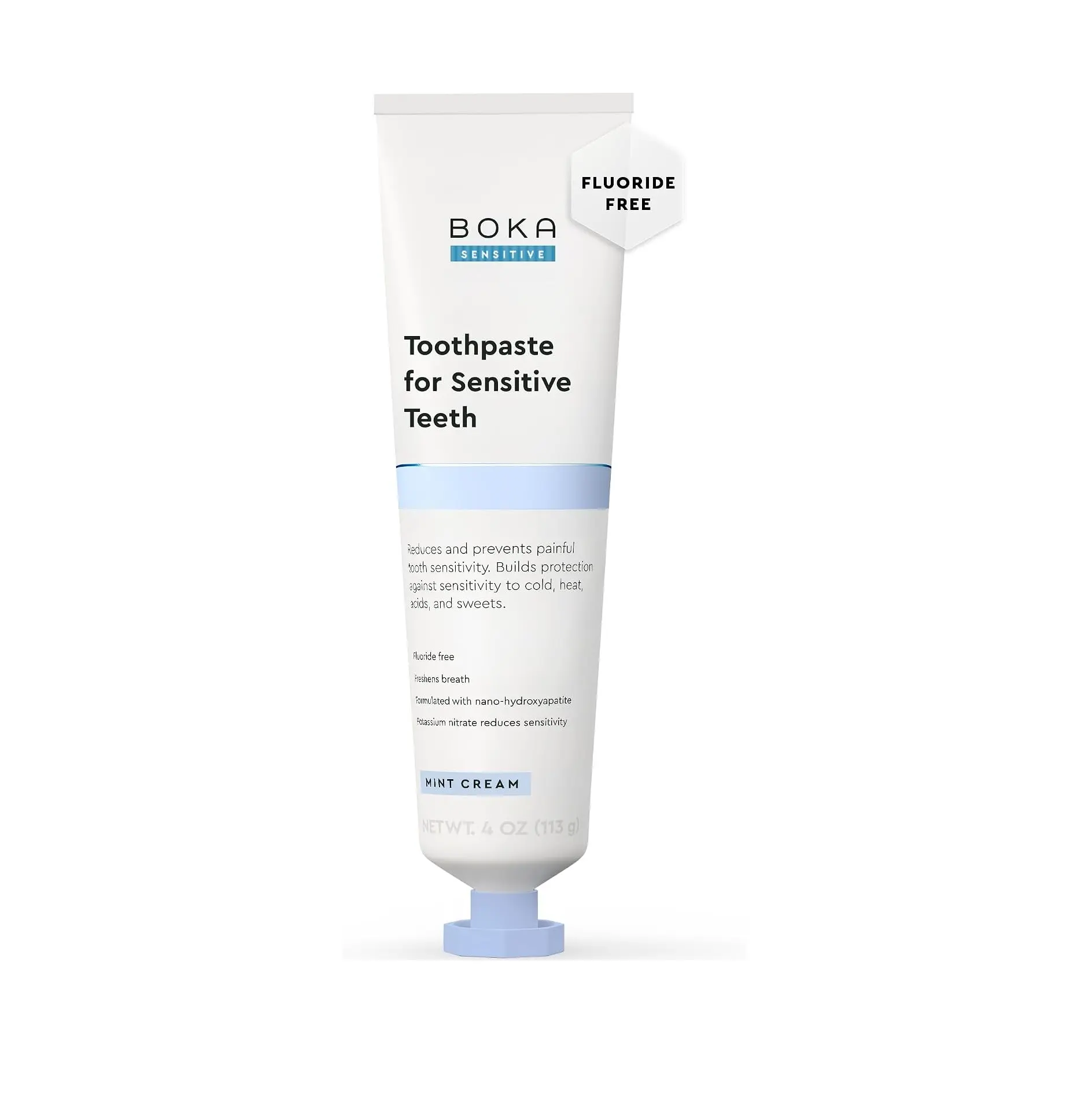 Boka Sensitive Toothpaste - Fluoride Free Nano Hydroxyapatite Toothpaste