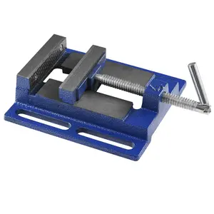 VEVOR Drill Press Vise, 4 inch Heavy-duty Bench Vise, Low-profile Drill Press Vice, 6.6" Jaw Width, 4.33" Jaw Opening, Vise for Drill, Mill, Woodwork, Machinery Maintenance