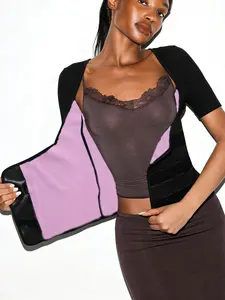 Women's Sauna Shirt Short Sleeve Waist Trainer, Adjustable Cincher Body Shaper, Heat-Trapping Sweat Top for Gym Workout, and Workout Tops