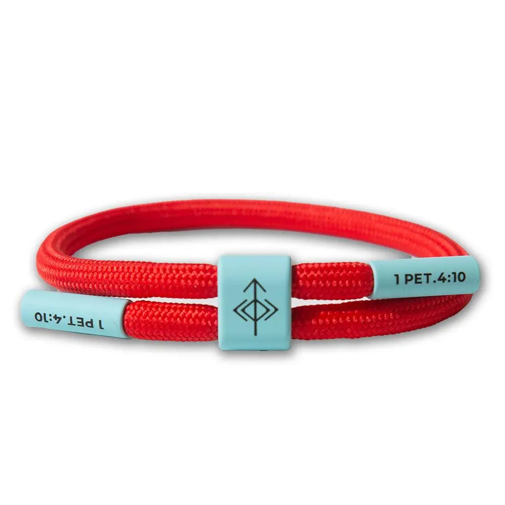 Use Your Gift 1 Peter 4:10 Unisex Bible Verse Bracelet Adjustable Cuff Faith Wear Jewelry Polyester Cord Waterproof Sweat Proof