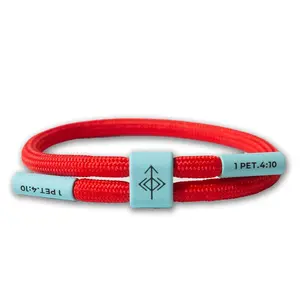 Use Your Gift 1 Peter 4:10 Unisex Bible Verse Bracelet Adjustable Cuff Faith Wear Jewelry Polyester Cord Waterproof Sweat Proof