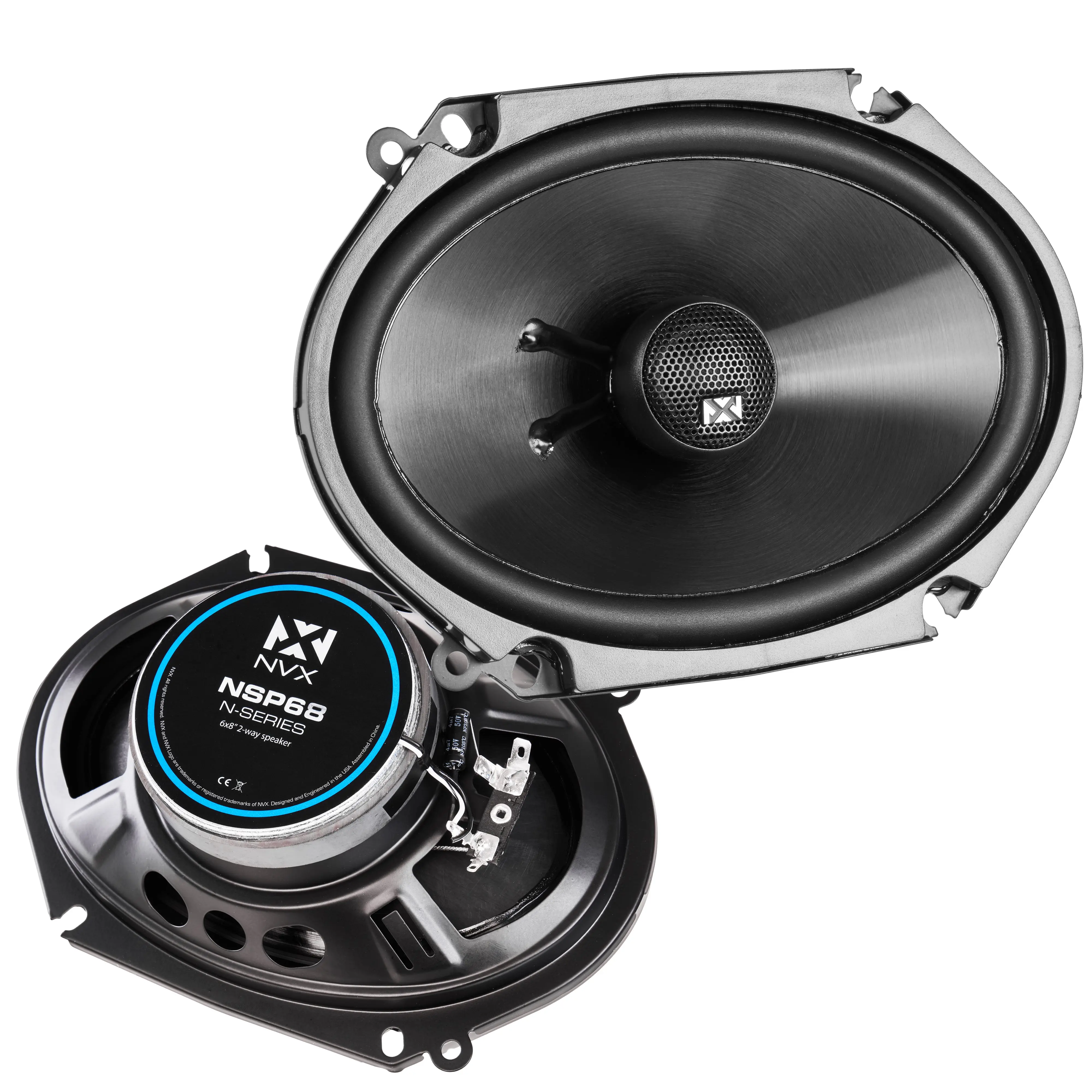 NSP68 540W Peak (180W RMS) 6x8" N-Series 2 Way Coaxial Speakers with 20mm Silk Dome Tweeters