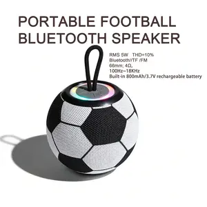 Football Blue tooth-compatible Speaker , Portable Wireless Compact Music Player with Battery, TF/fm Support, High-Quality Sound, Ideal for Home, Party, Outdoor，Would football fan gifts