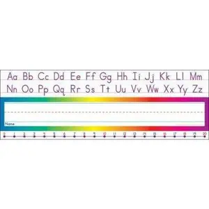 Alphabet-Number Line Name Plates