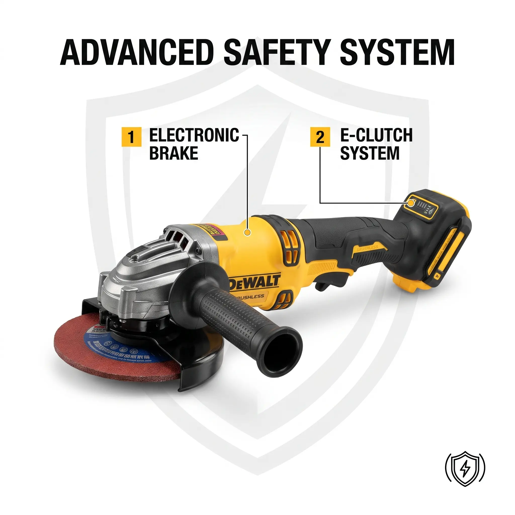 Dewalt DCG405-125 Angle Grinder with Side Slide Switch, Ideal for Contractor Workshop Processing Tasks