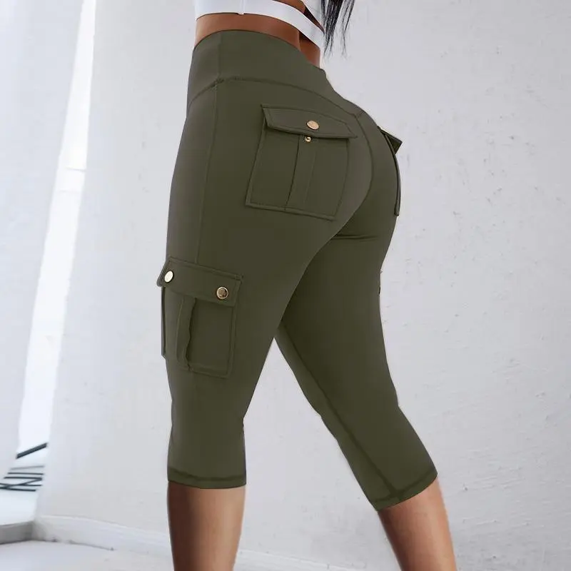 Capris Army Green
