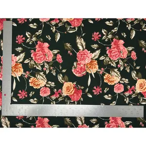 Liverpool Knit Floral Print Fabric