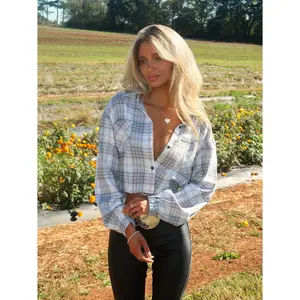 Rory Plaid Cropped Flannel