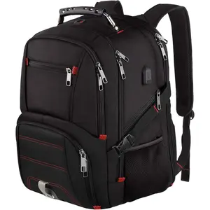 Travel Laptop Backpack, Extra Large Backpack for Men Women with USB Charging Port, TSA Friendly Heavy Duty Big Business Computer Bag Tech Backpacks Bag Fit 17 Inch Laptops, RFID Backbag