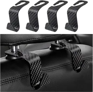 Utility  Headrest  Hook 33lb(Max)  Hooks for Purses and Bags,Hard Hat Holder for  Seat Hanger Storage Organizer for Coats,Umbrellas,Grocery Bags,Handbags Universal  Accessories