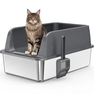 STAINLESS STEEL CAT LITTER BOX