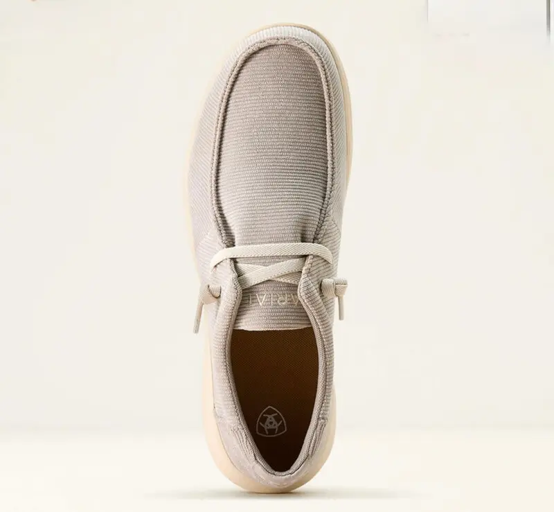 NEW ARIAT men\'s hilo slip-on shoes in cream mesh Ariat Mens Hilo Cream Mesh Casual Shoe main image 4