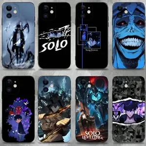 Unique anime S-Solo Leveling Durable Phone Case Compatible with iPhone 17/16/15/14/13/12/11/Pro/ProMax/Plus/17Air/Xsmax/E, Anti Fall Soft TPU Back Cover, Shockproof Cover, Manga Merchandise, Trendy Christmas gift for fans