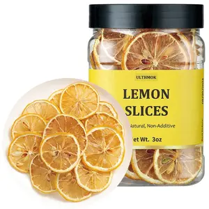 3oz Dried Lemon Slices Dehydrated Dry Lemon Natural & No Additives & No Sugar Added Dried Fruit for Tea Baking