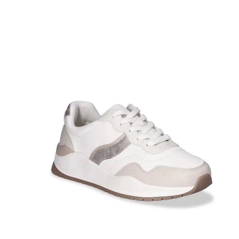 Time and Tru Women’s Chunky Jogger Sneakers - Sizes 6 to 11 Available, White Color, Sports Shoes - Runner
