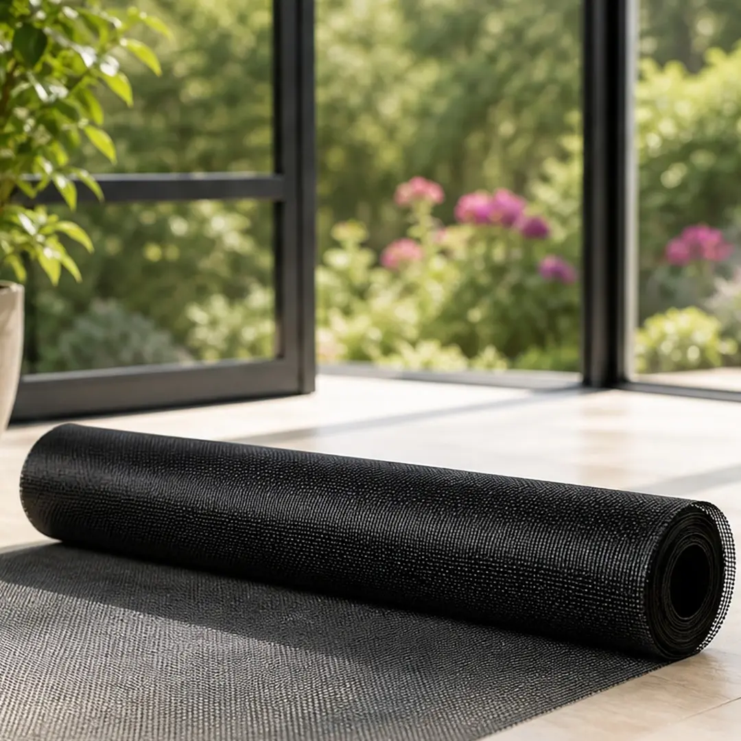 ARCH 48 in x 48 ft Black 304 Stainless Steel Window Screen Roll, High-Transparency Durable Metal Mesh for Doors, Patios, Porches, DIY Easy Cut Install, Rust-Resistant Woven Wire for Home & Garden Security, Black Color Options, Color: Black