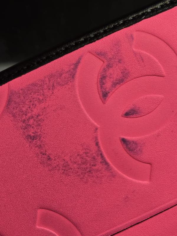 Pre-owned CHANEL France Small Leather Goods Cambon Lambskin Bifold Wallet