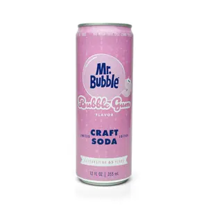 Mr. Bubble Limited Edition Craft Soda, Bubble Gum Flavor, Caffeine-Free