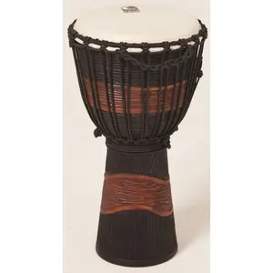 Toca  Street Series Medium Djembe, Brown & Black