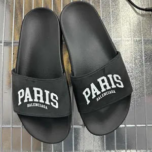 Pre-Owned Balenciaga Cities Black  Pool Slide