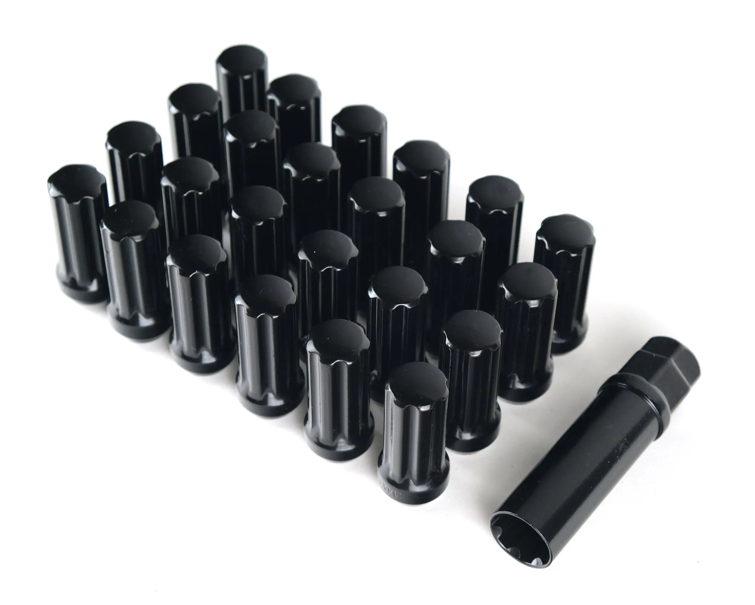 Falcon Wheels | M14x1.5 Spline Lug Nut W/Key 24pc
