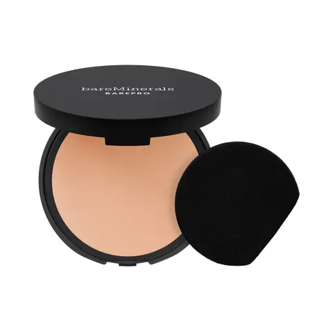 bareMinerals BarePro 24HR Skin-Perfecting Powder Foundation - Talc-Free, All-Day Natural Matte Finish, Transfer-Proof, For All Skin Types,  Hypoallergenic