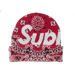 Supreme Bandana Big Logo Beanie, from StockX