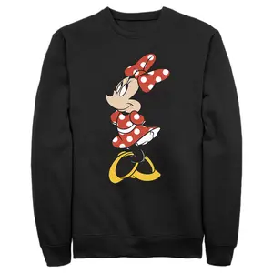 Men's Mickey & Friends Smiling Minnie Mouse Portrait Sweatshirt