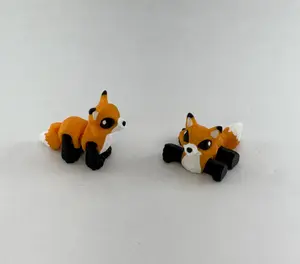 Tiny Fox 3D Print Adorable Miniature Fox Figurines for Home Decor and Collectibles