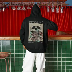 Dayseeker Sleeptalk Hoodie - Floral Skull Alt Music Merch