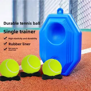 Tennis with line rebound trainer elastic rope resistant to playing primary training tennis can wear rope beginner high elastic