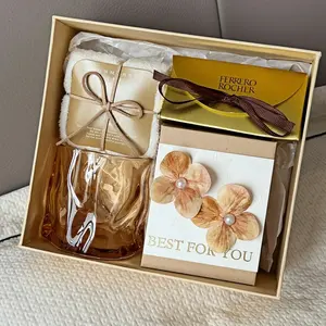 Customized Accompaniment Set with Invitations, Vow Book, Large and Small Gift Boxes, Chocolates, Mugs and Towels