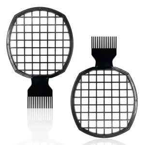 1Pcs Upgraded Twist Combs Hair Sponge Brush, Superior to Hair Sponge for Curls in Men and Women, Dual-sided Design, ABS Material, Ergonomic, Lasting Over a Year, 2 Combs Included