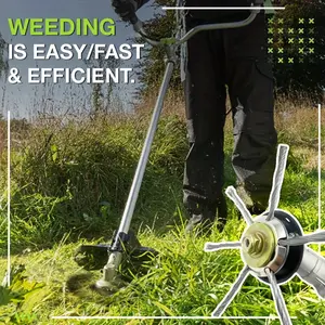 1 Count  Steel Wire Grass Weed Trimmer Head, Heavy-Duty Brush Cutter Attachment for & Landscape MaintenanceEverlanelnspired17