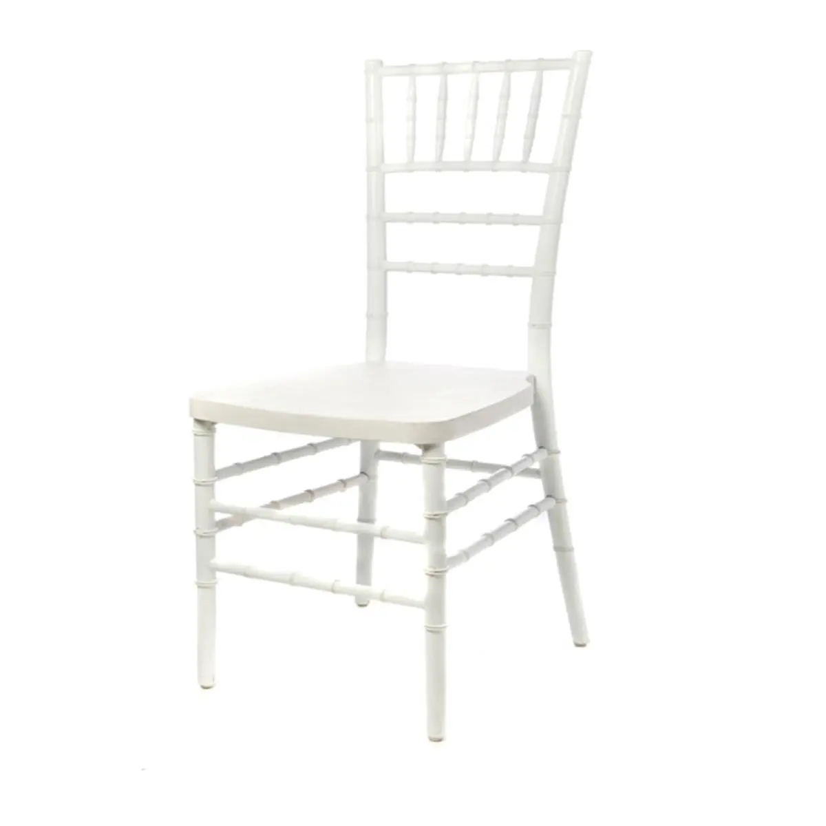 212 MAIN American Classic B-CK-101-WH Wood Chiavari Chair, White, Outdoor, Wooden Construction