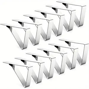 12/24 Pack Tablecloth Clips - Heavy Duty Picnic Table Clips, Stainless Steel Table Cloth Cover Clamps, Table Cloth Holders Ideal for Restaurant Picnics Marquees Weddings Graduation Party