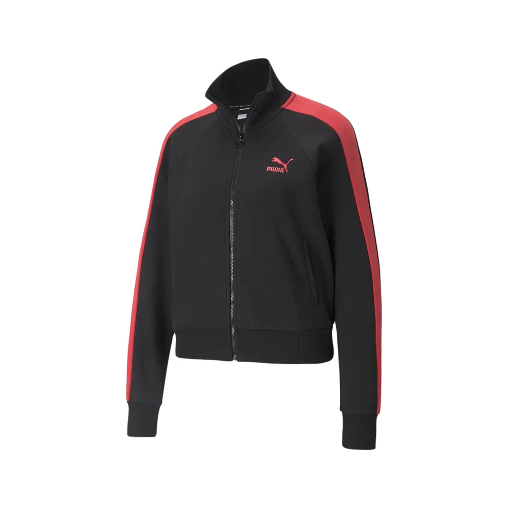PUMA Womens Iconic T7 Plus Athletic Outerwear Casual - Black